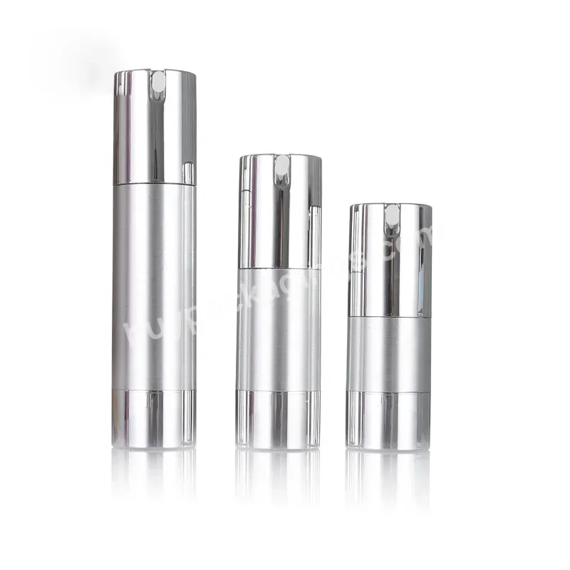 Luxury Cosmetic Container Abs 15ml 20ml 30ml 50ml Grey Empty Vacuum Bb Cream Serum Foundation Airless Lotion Dispenser Bottle