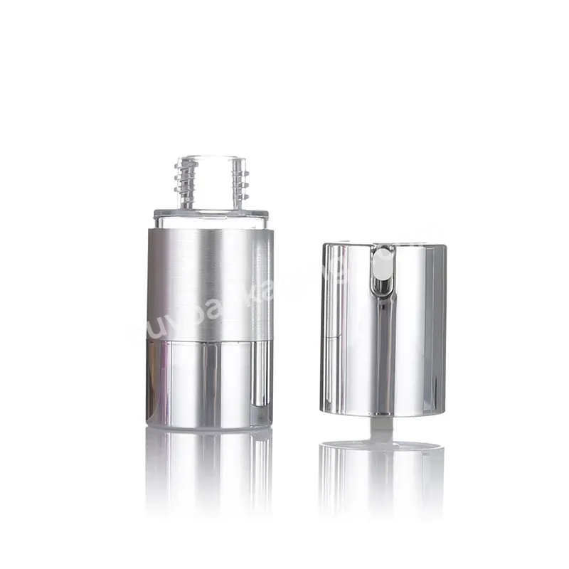 Luxury Cosmetic Container Abs 15ml 20ml 30ml 50ml Grey Empty Vacuum Bb Cream Serum Foundation Airless Lotion Dispenser Bottle