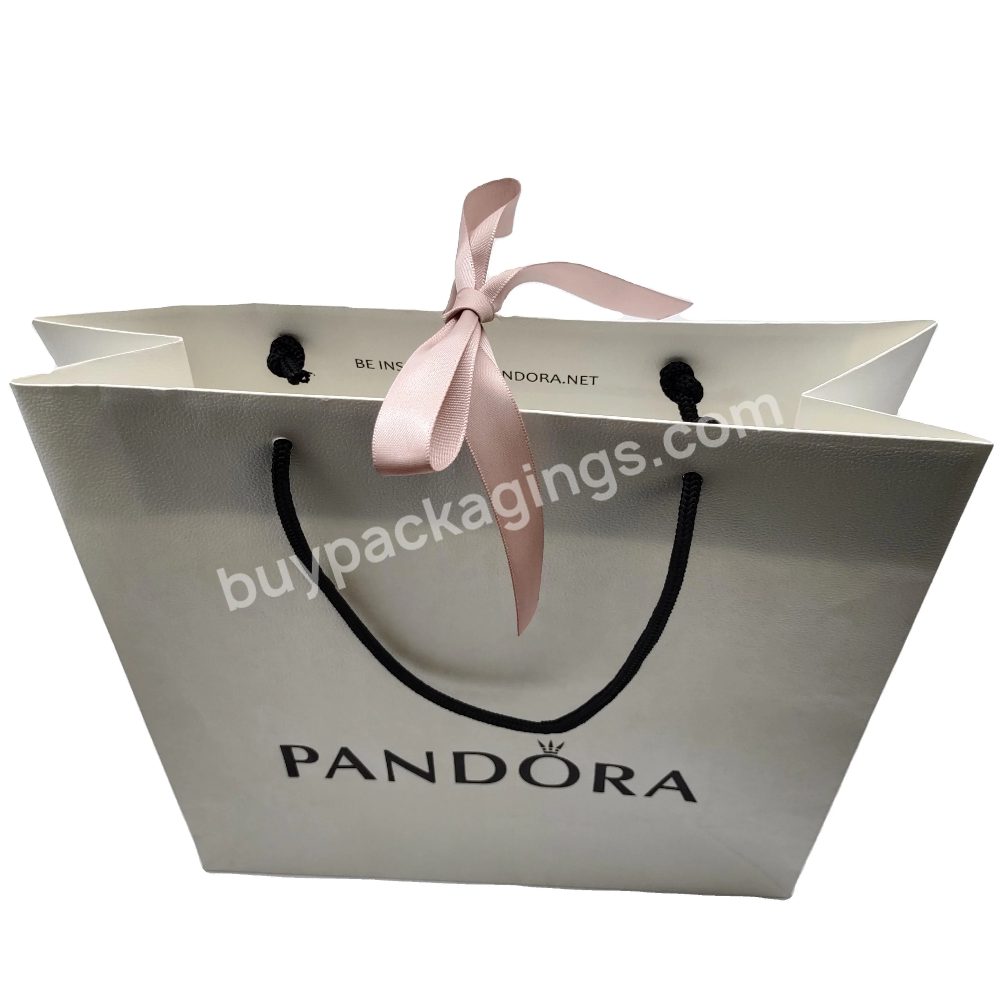 Luxury Cosmetic Gloss Laminated Coated Art Paper Gift Bags Refine Shinning Nail Polish Oil Packaging