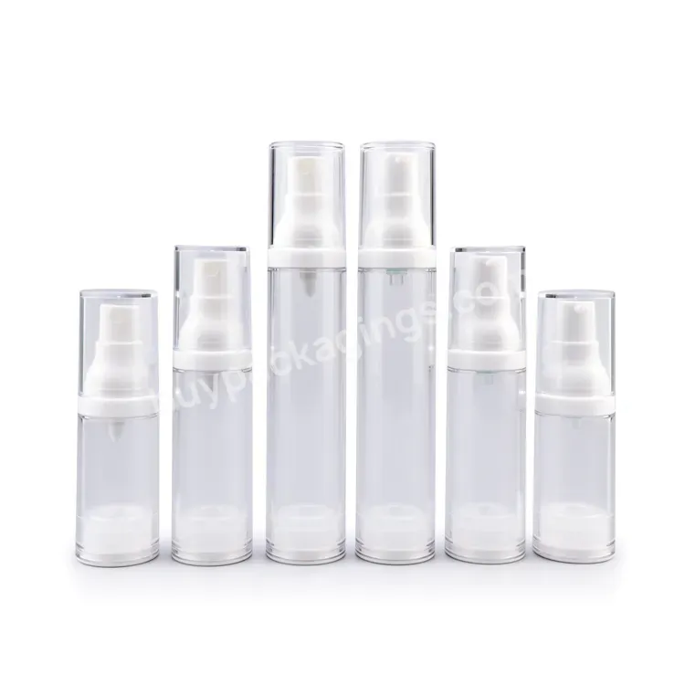 Luxury Cosmetic Packaging Airless Pump Bottle 15ml 30ml 50ml 100ml Plastic Lotion Bottle