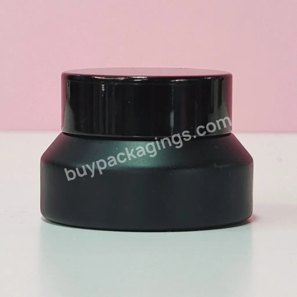 Luxury Cosmetic Packaging Glass Face Cream Forested Green 15g 30g 50g Body Butter Eye Cream Skincare Glass Jar