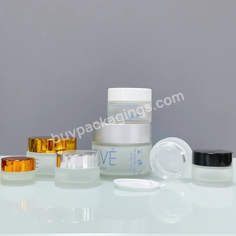 Luxury Cosmetic Packaging Glass Jar 5g 10g 20g 30g 50g 100g Custom Logo Cosmetic Frosted Cream Jar With Lids - Buy Cosmetic Cream Jar,5g 10g 15g 20g 30g 50g 100g Empty Frosted Glass Jar 5ml 10ml 20ml 30ml 50ml 100ml Clear Amber Glass Cream Cosmetic C