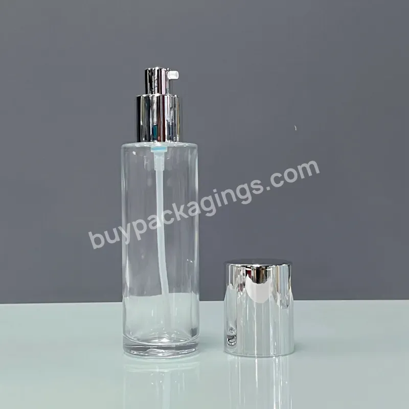 Luxury Cosmetic Packaging New Arrival Face Lotion Empty Clear 100ml Lotion Pump Bottle For Skin Care Packaging