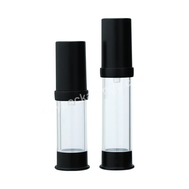 Luxury Cosmetic Plastic Airless Bottle Small Mini Size Lotion Airless Pump Bottle 5ml 10ml Travel Pump Bottle