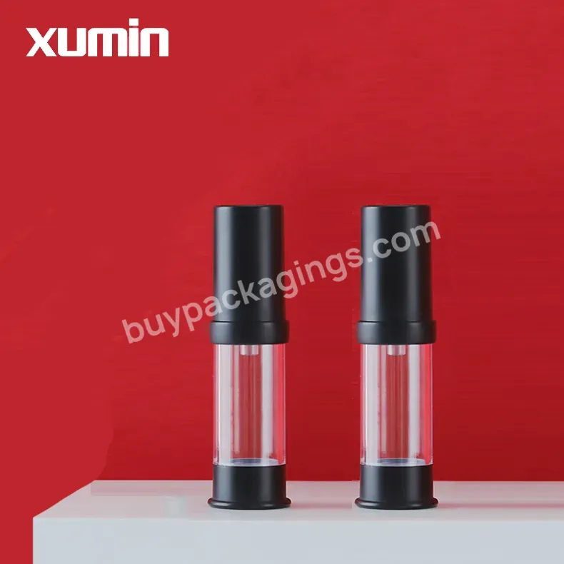 Luxury Cosmetic Plastic Airless Bottle Small Mini Size Lotion Airless Pump Bottle 5ml 10ml Travel Pump Bottle