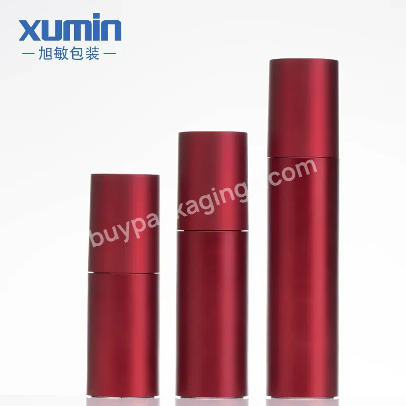 Luxury Cosmetic Wholesale Redbottles 20ml 30ml 50ml Plastic Airless Pump Bottle