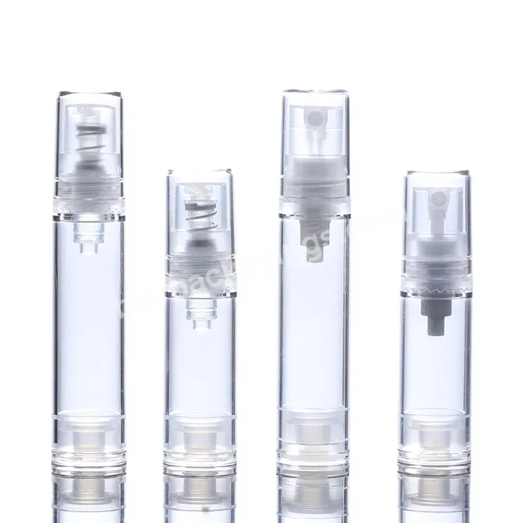 Luxury Cosmetics Airless Pump Bottle 5ml Lotion Pump Bottles Transparency Can Custom