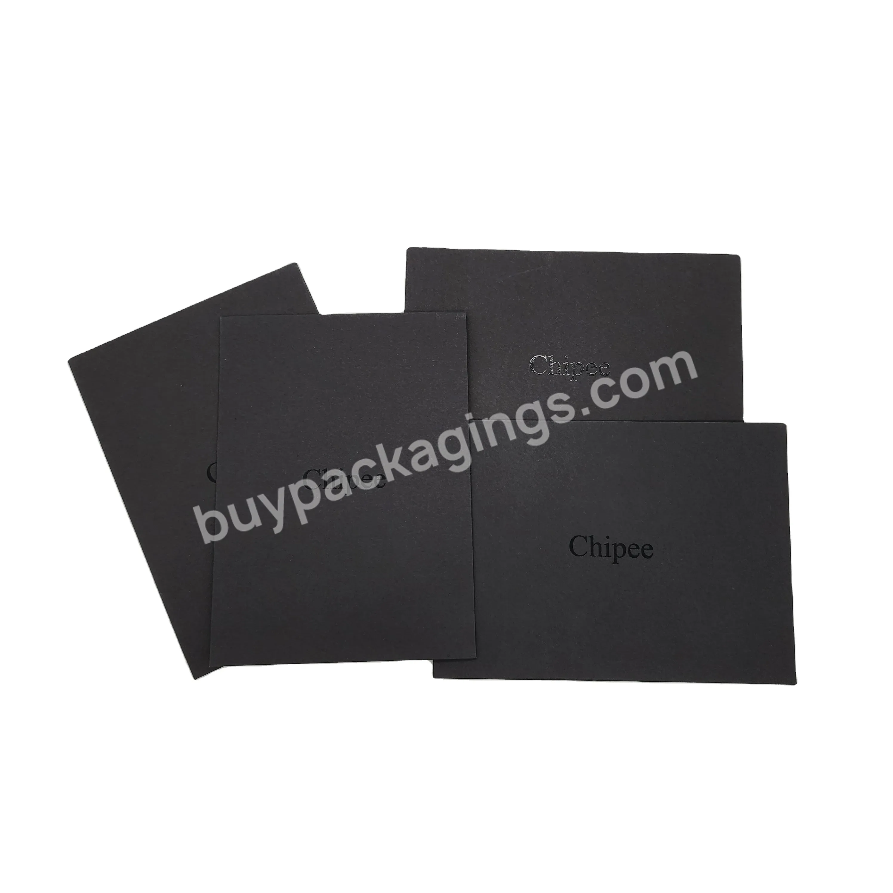 Luxury Custom 350gsm 400gsm Black Card Kraft A4 Paper Envelope