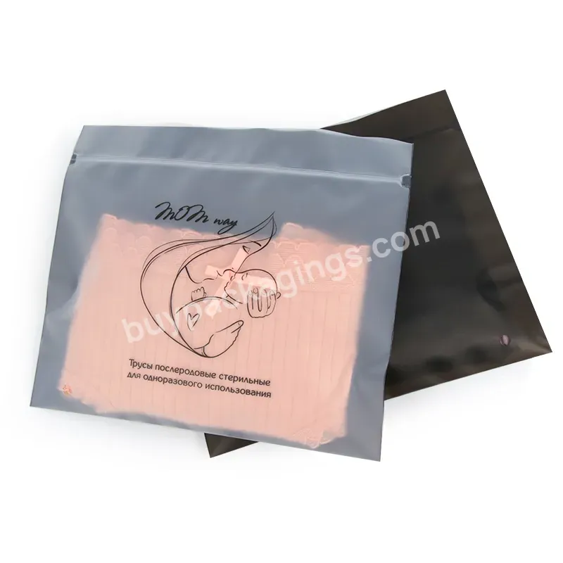 Luxury Custom Clothing Packaging Zipper Plastic Bags Flat Ziplock Custom Bags