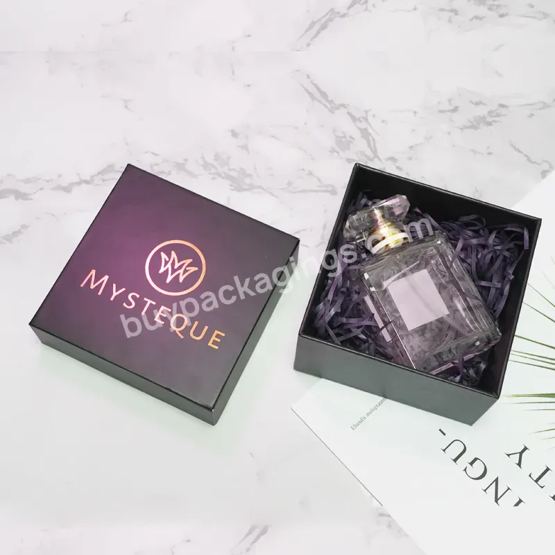Luxury Custom Craft Black Jewelry Gift Box Packaging Perfume Box Packaging