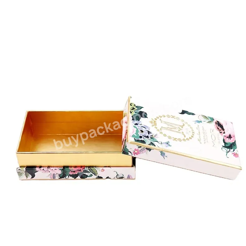 Luxury Custom Floral Cover And Tray Soap Packaging Box