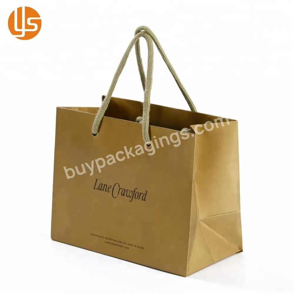 Luxury Custom Full Color Matte Laminated Branded Fashion Clothing Promotion Gift paper bag carrybag with Logo