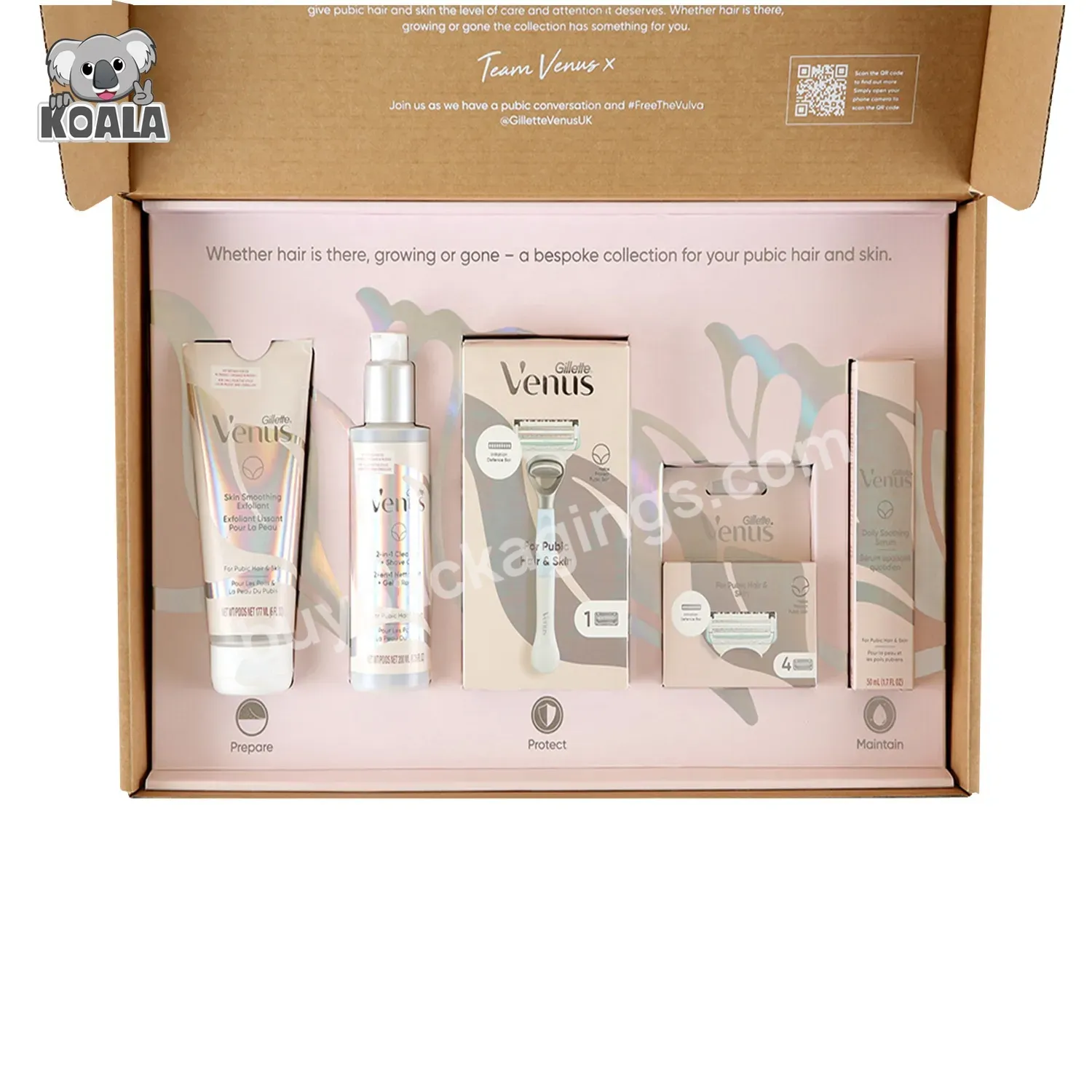 Luxury Custom Kraft Paper Corrugated Small Lip Gloss Brown Kraft Perfume Cosmetic Set Gift Box Packaging