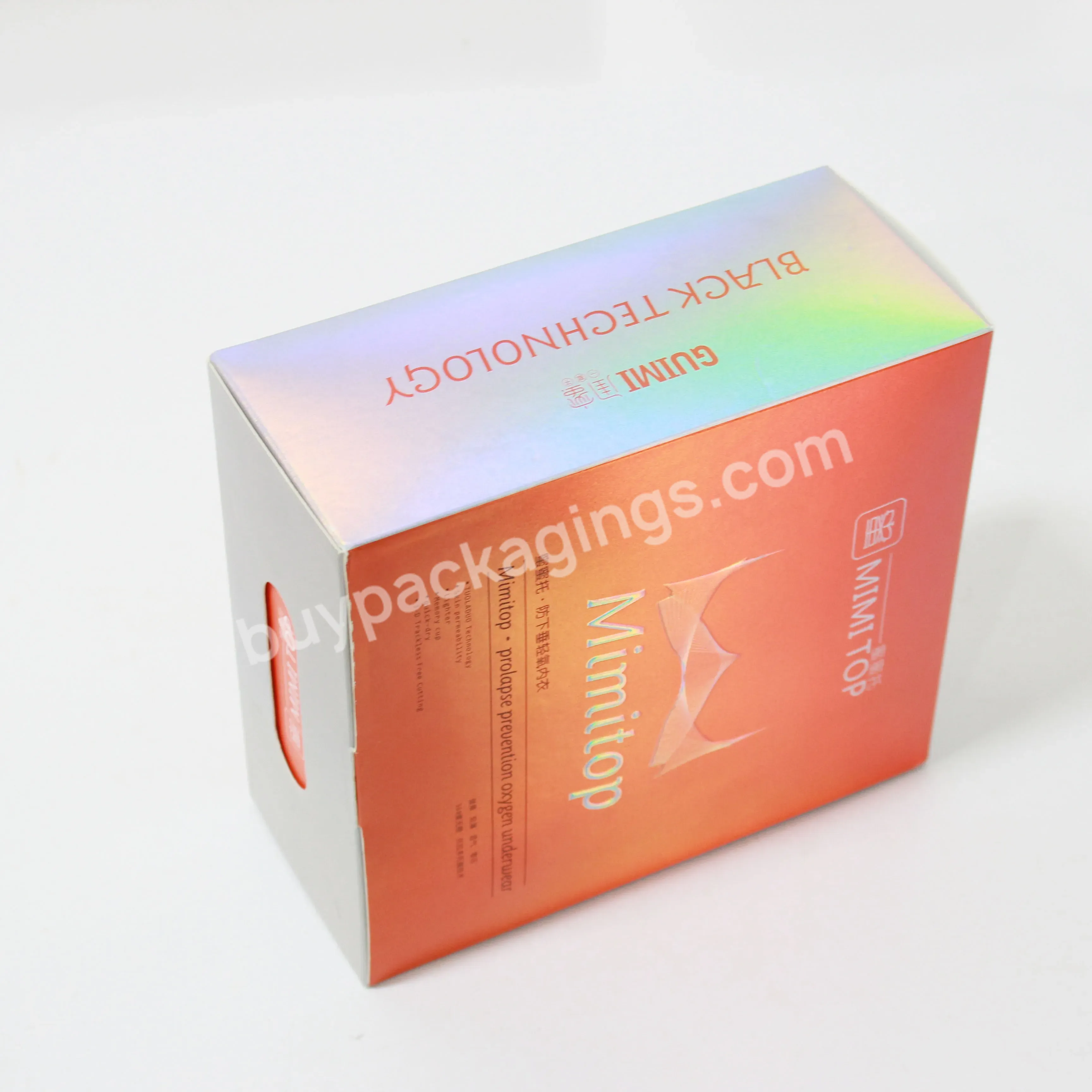 Luxury Custom Logo Cardboard Corrugated Holographic Mailer Box Gift Packaging Boxes For Clothes