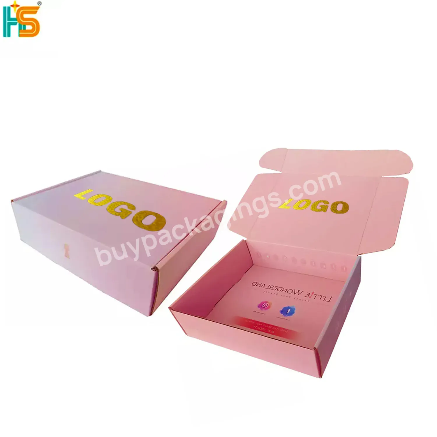 Luxury Custom Logo Eco Friendly Colored Small Cardboard Packaging Paper Airplane Corrugated Gift Shipping Boxes Mail Mailer Box