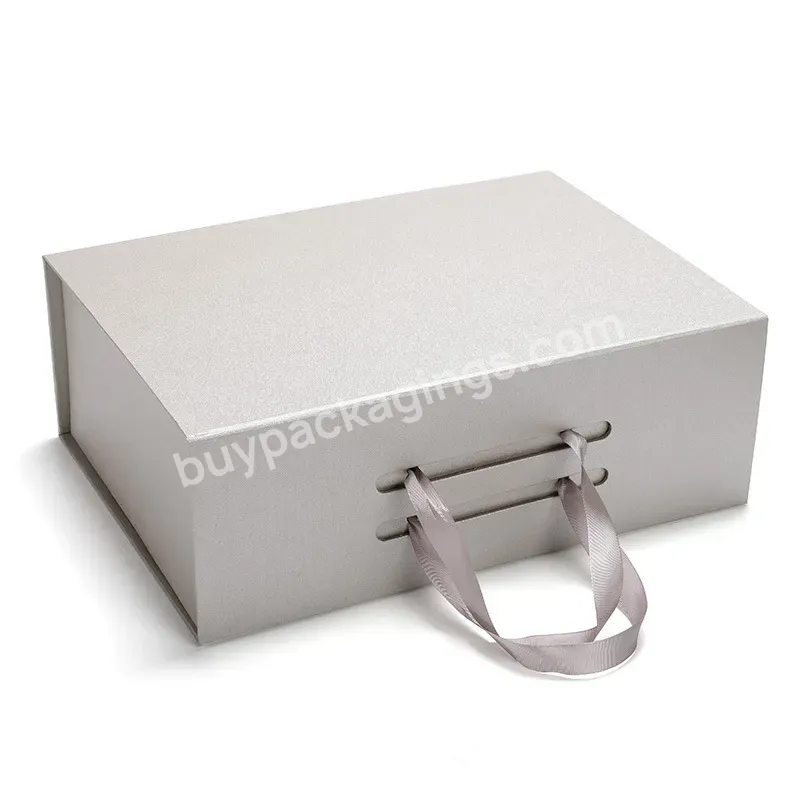 Luxury Custom Logo Folding Box For Backpack Rigid Clamshell Packaging Cardboard With Shoes Paper Handbag Magnetic Gift Box