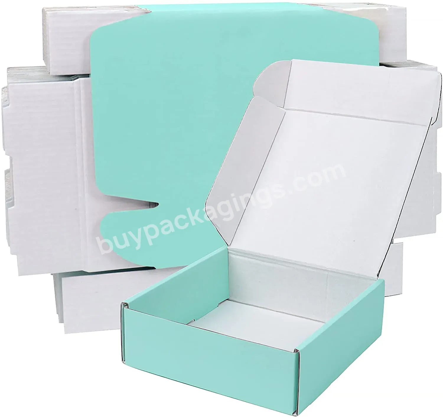 Luxury Custom Logo Pink Corrugated Easy Folding Shipping Packing Mailer Box