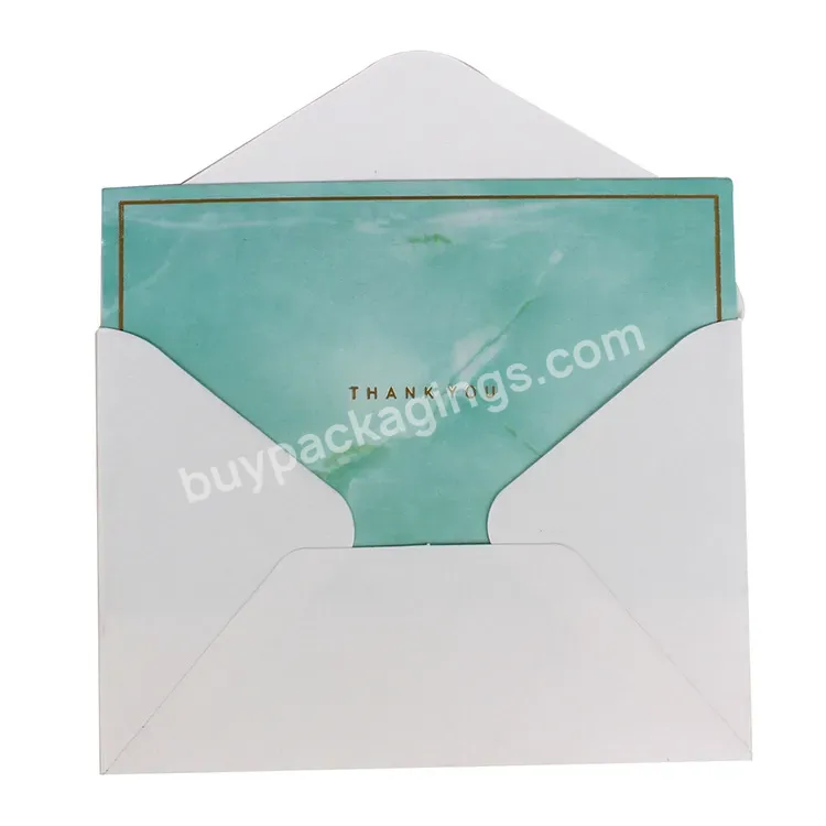 Luxury Custom Logo Printing White Paper Envelopes And Invitation Card