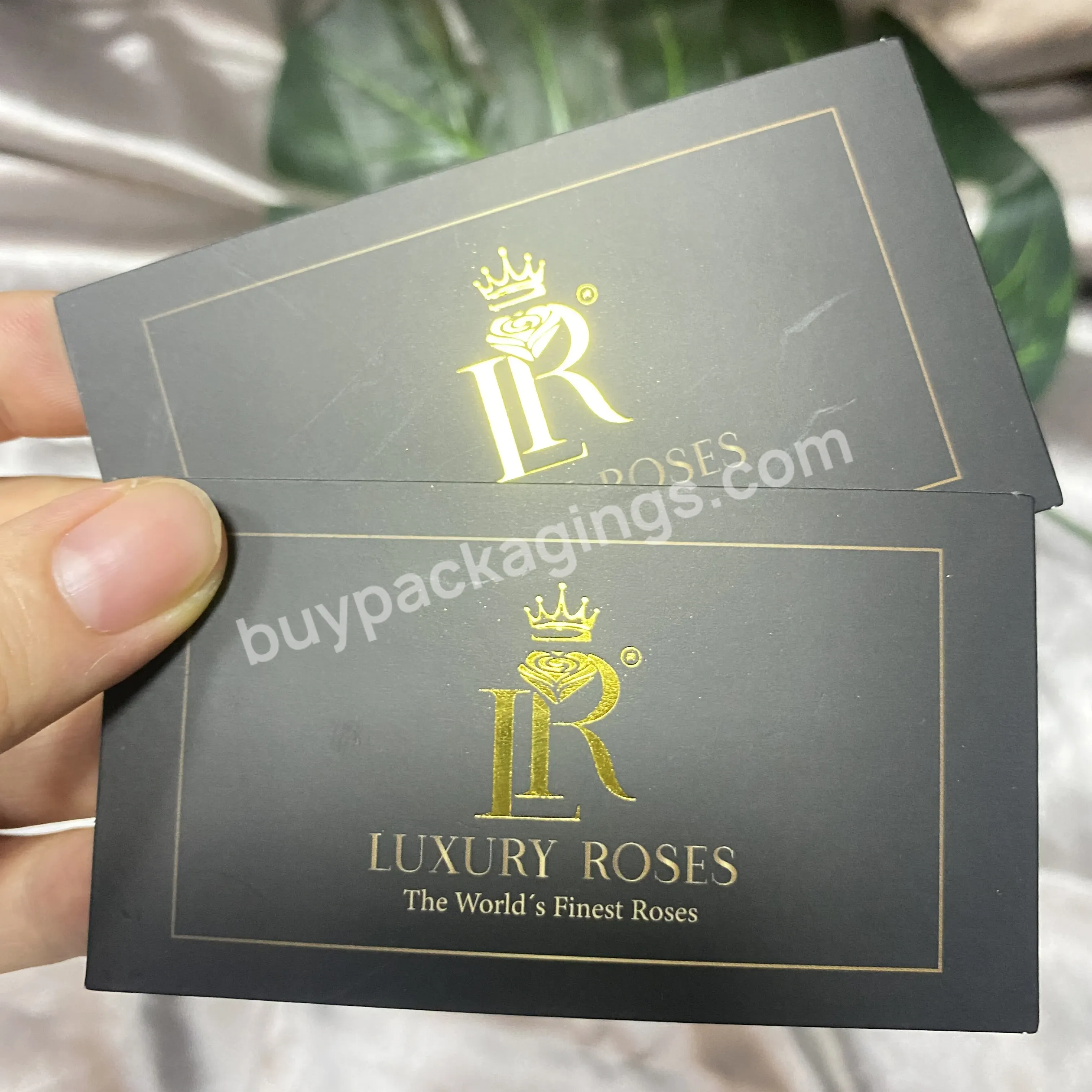 Luxury Custom Logo Stamping Business Card Postcard Clothing Thank You Cards For Boutique