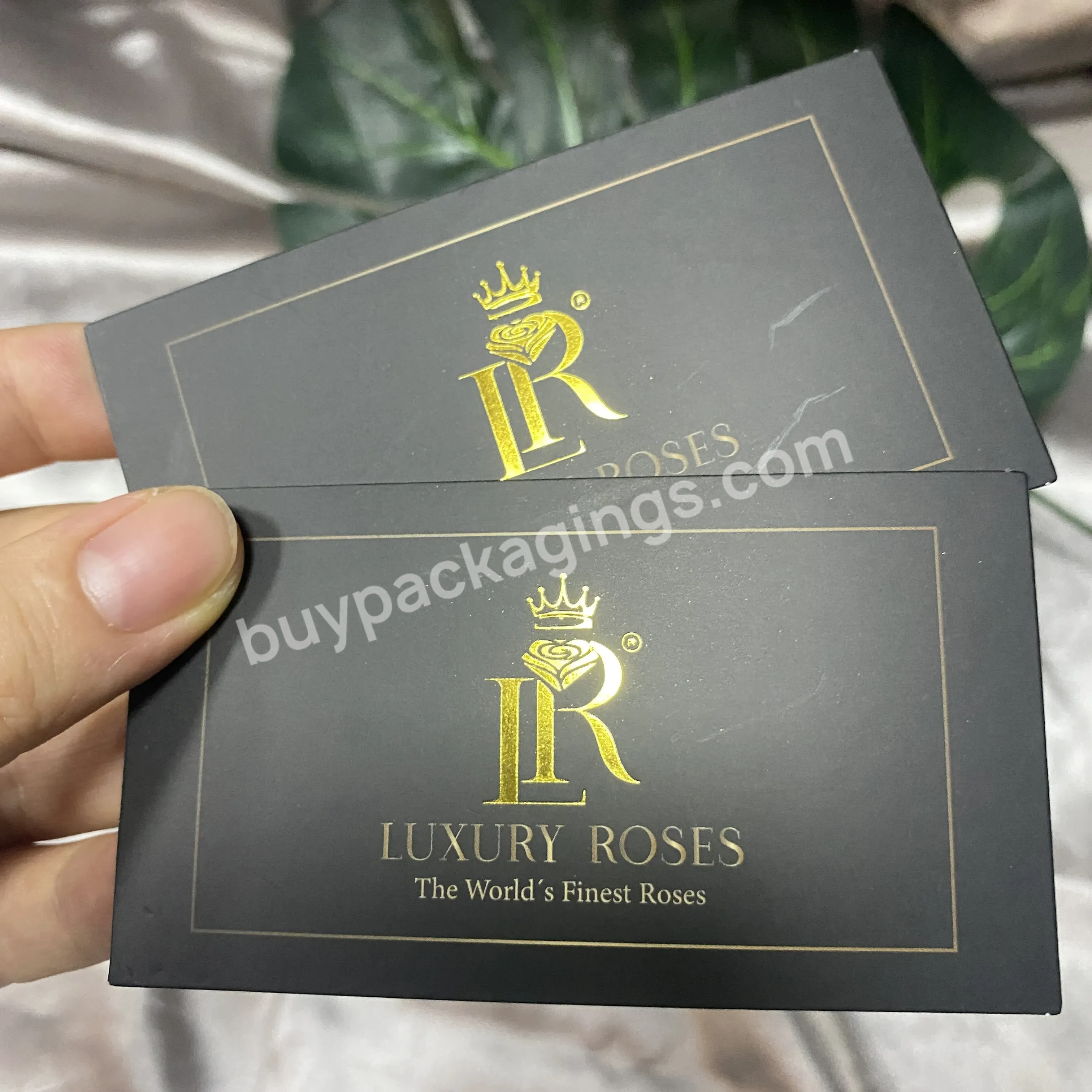 Luxury Custom Logo Stamping Business Card Postcard Clothing Thank You Cards For Boutique