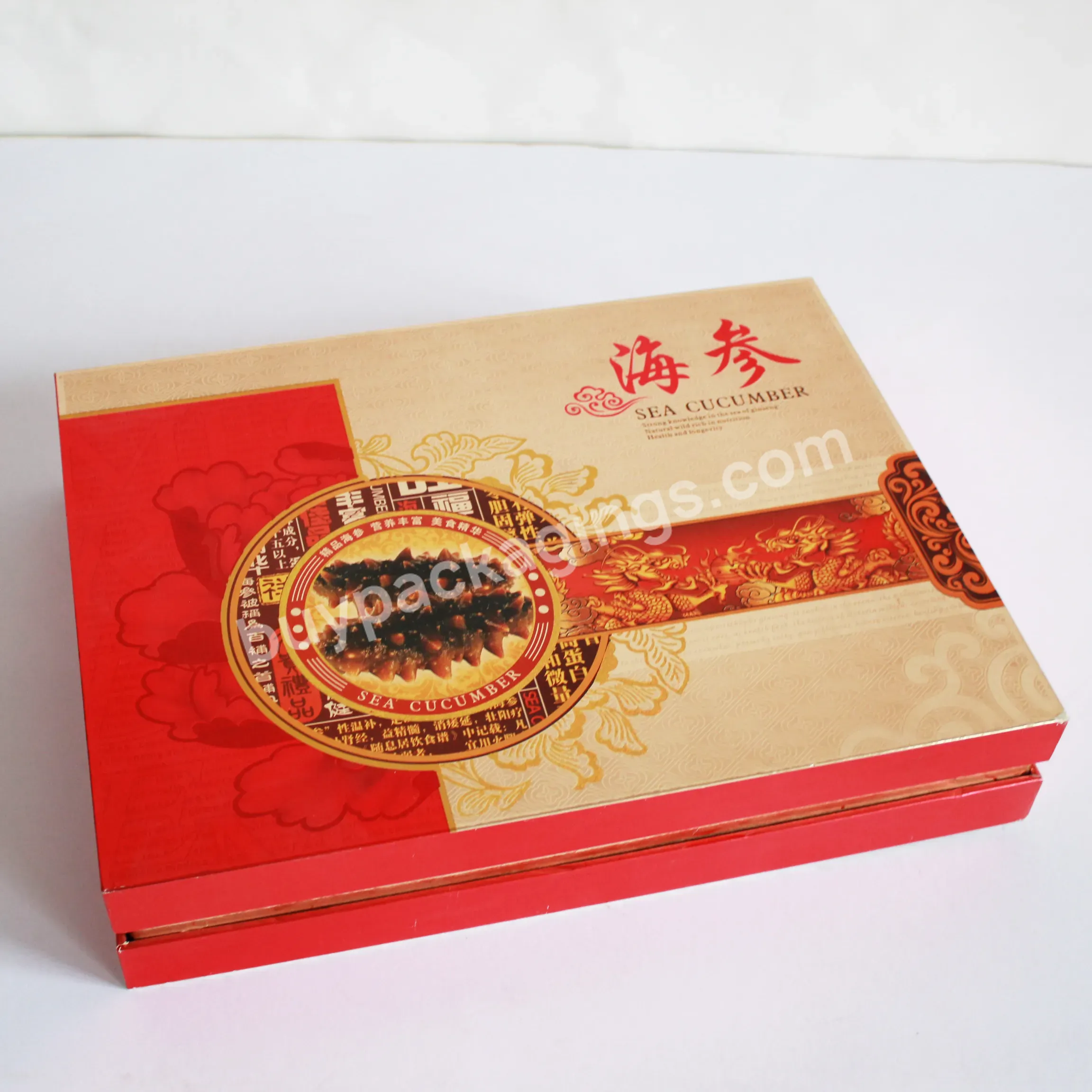 Luxury Custom Logo Uv Waterproof Cardboard Paperboard Paper Frozen Food Packaging Gift Seafood Box With Lid