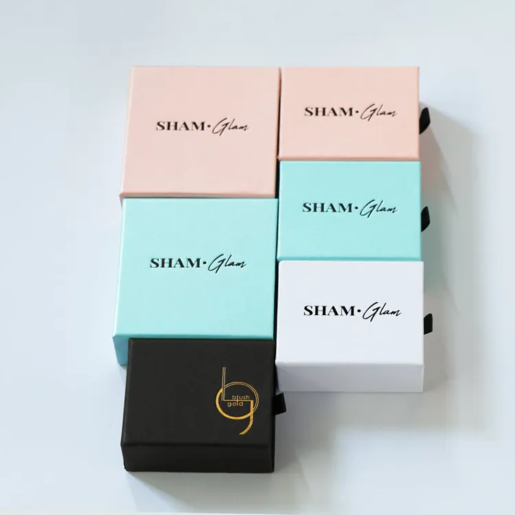 luxury custom logo white jewelry gift cardboard box packaging for bracelet