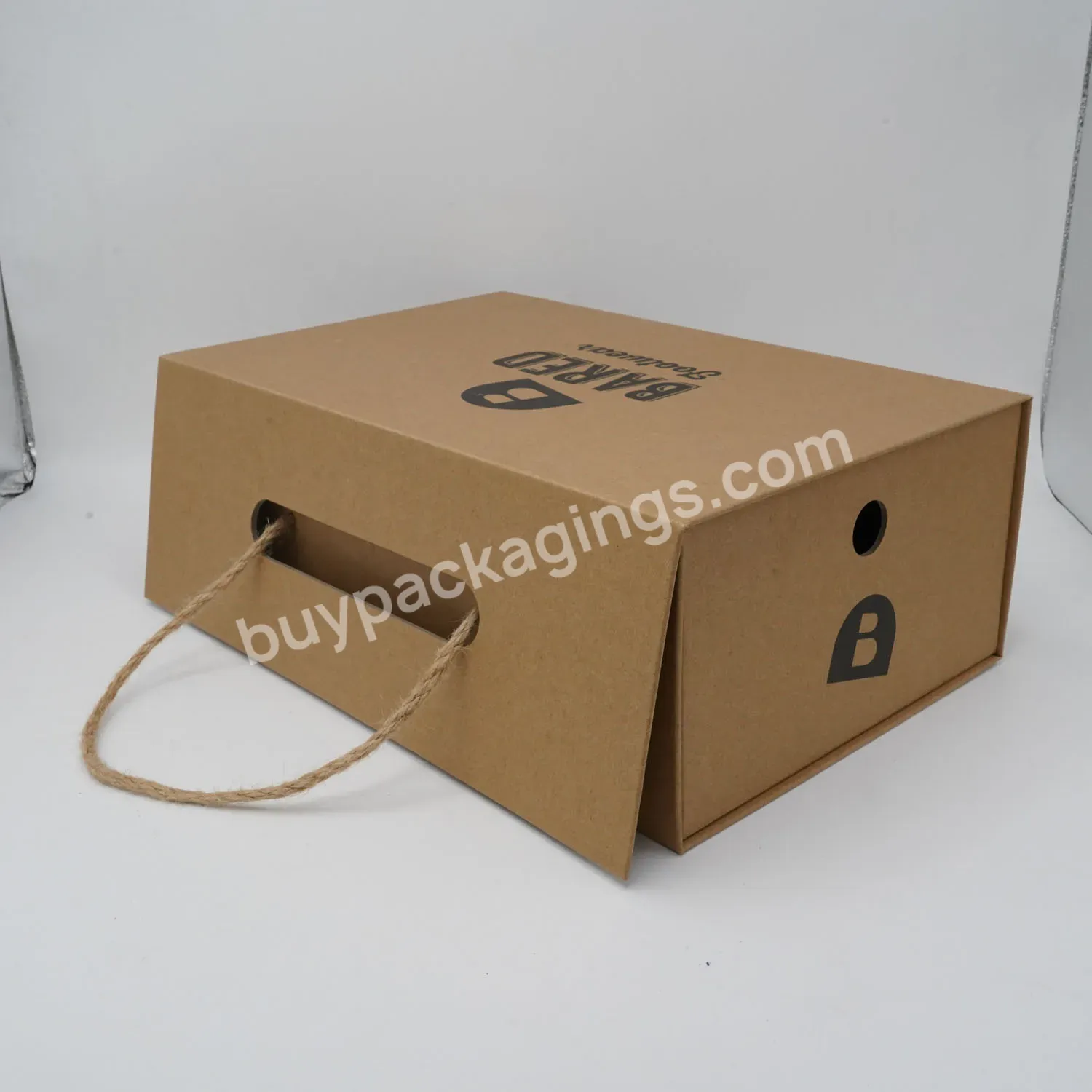 Luxury Custom Logo Women Heels Box Packaging Caja De Zapatos Foldable Magnetic Storage Paper Handle Box For Shoes
