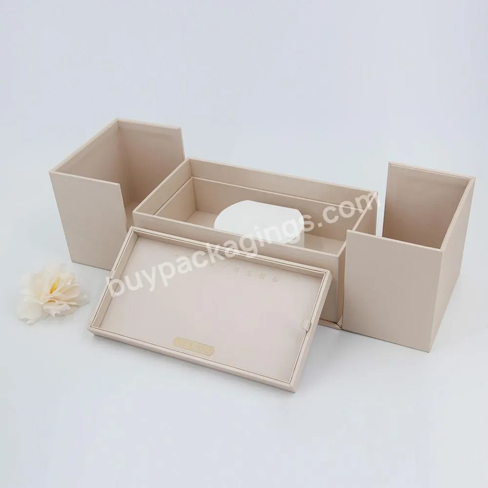Luxury custom mother day valentine women jewelry magnetic box sweet personalised 2 tier gift box pink rigid magnetic box