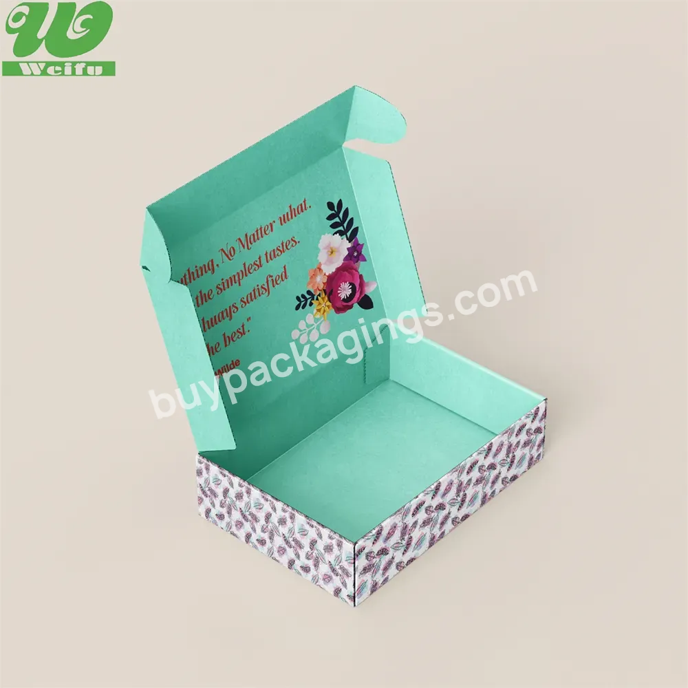 Luxury Custom Printed Color Clothes Postal Mailing Cardboard Box Zipper Mailer Shipping Clothing Gift Packaging Boxes