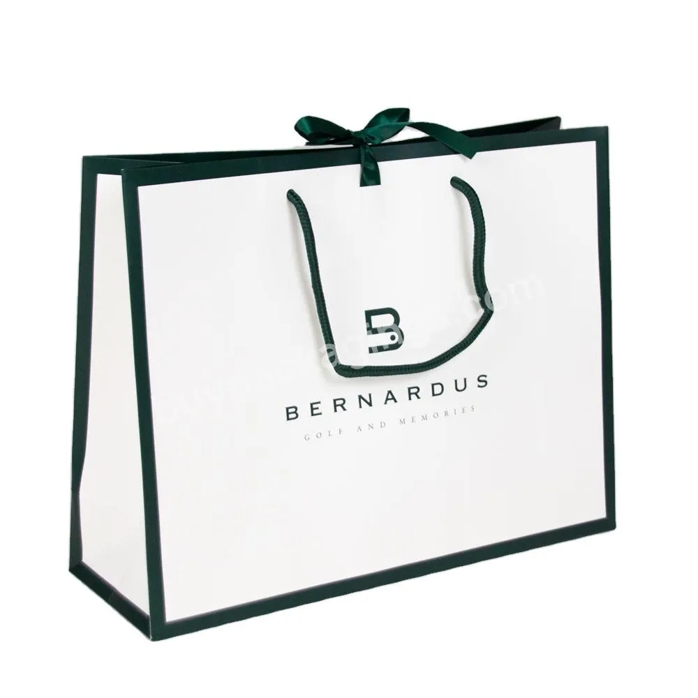 Luxury Custom Printed Laminated Shopping Gift Packaging Paper Bag With Your Own Logo