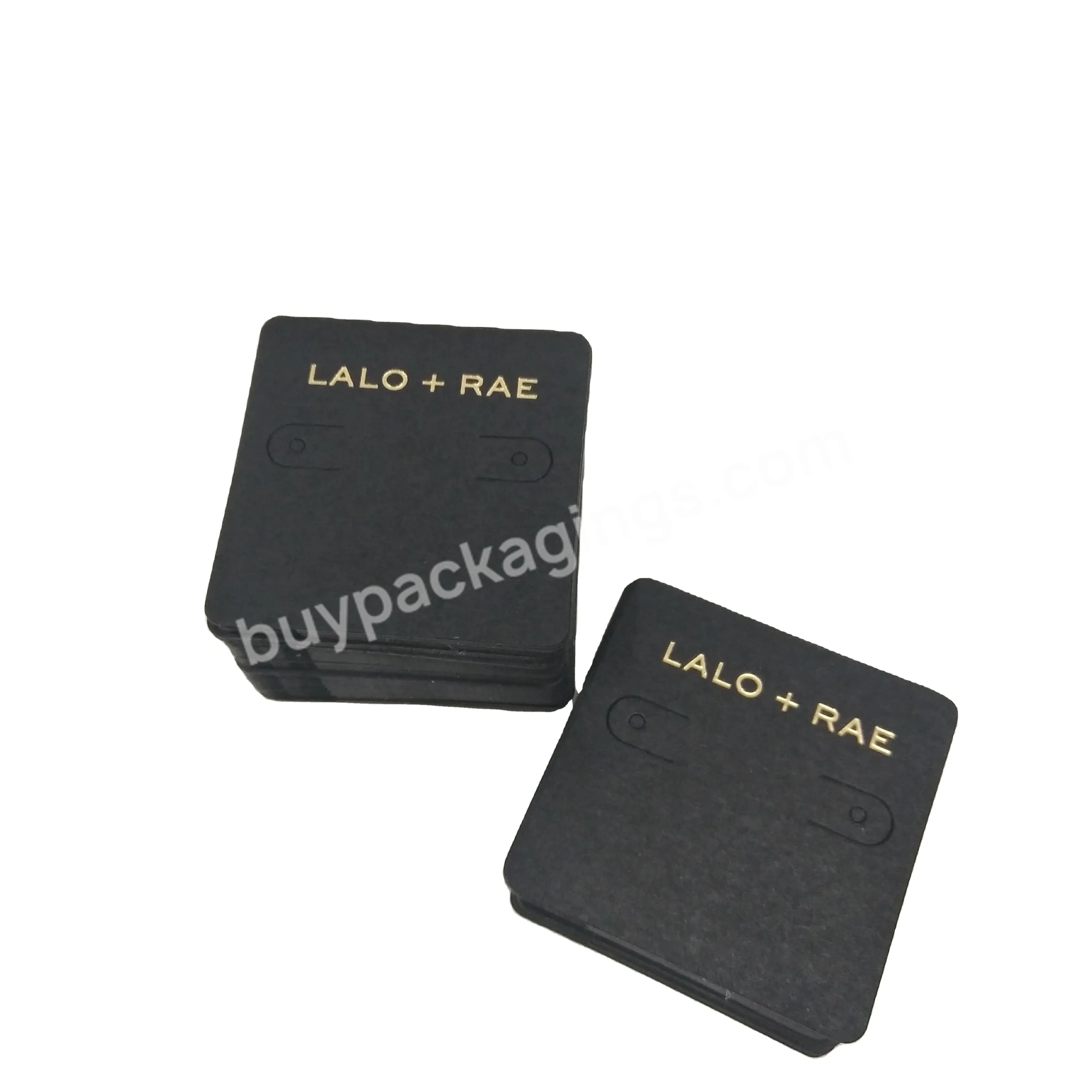 Luxury Custom Printed Necklace Jewelry Card With Logo Text For Earrings Packaging Cards