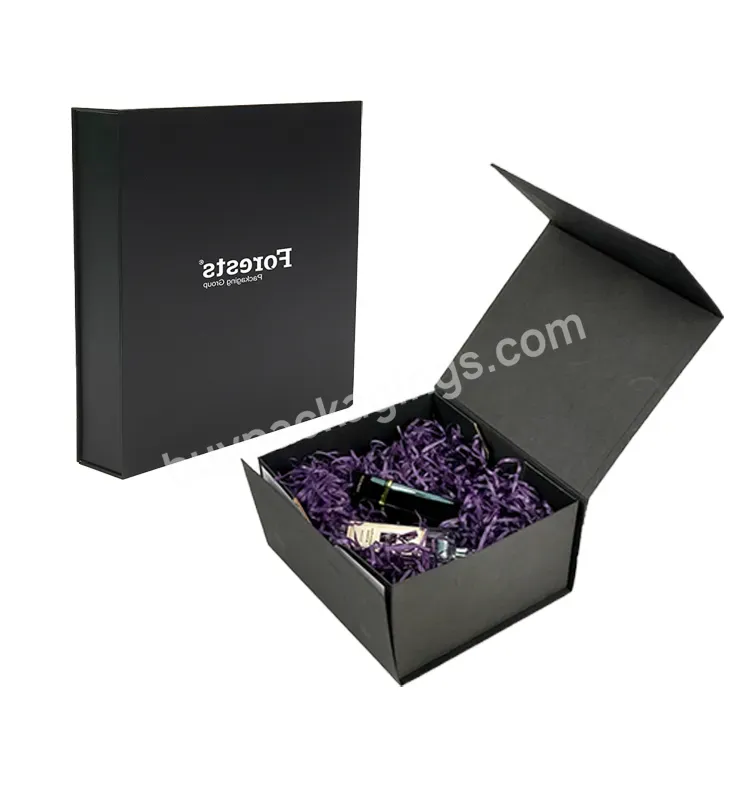 Luxury Custom Ribbons Gift Packaging Foldable Decoration Accessories Gift Box Magnetic Paper Box