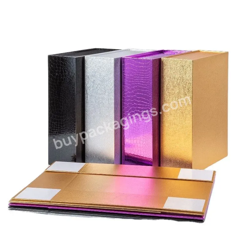 Luxury Custom Rigid Cardboard Paper Wedding Favor Clothing Gift Box Folding Packaging Box With Magnet Lid