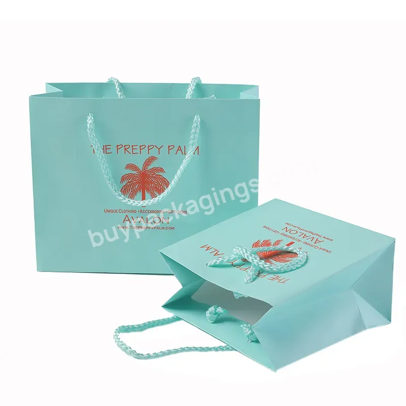 Luxury Custom Your Own Logo Printed Reusable Shopping Gift Paper Bag With Ribbon Handle