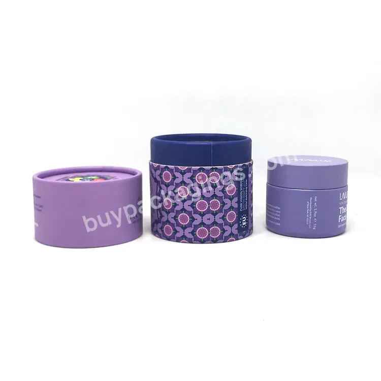 Luxury Customized Glass Ceramic Packaging 50 Ml Matte Purple Opal Glass Jar Cosmetic 50 G With Paper Tube - Buy Cosmetic Jar Glass,Wholesale 30 50 Empty Pink Round Container Face Lotion Cream Frosted Glass Cosmetic Jars With Plastic Lids,Cosmetic Con