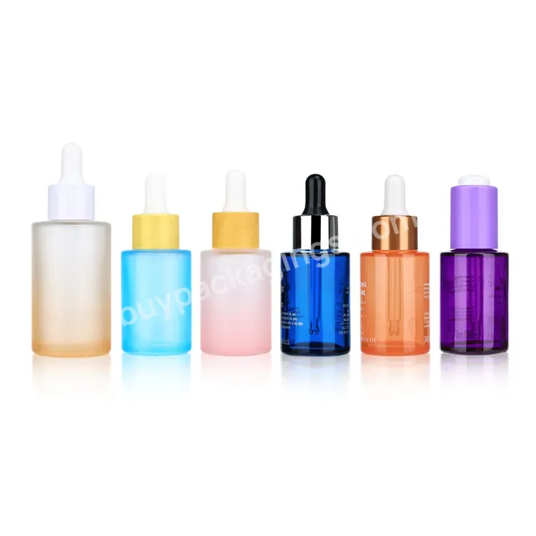 Luxury Dropper Bottle 20ml 30ml Frosted Bottle With Dropper 15ml 50ml With Different Dropper Lid And Pump