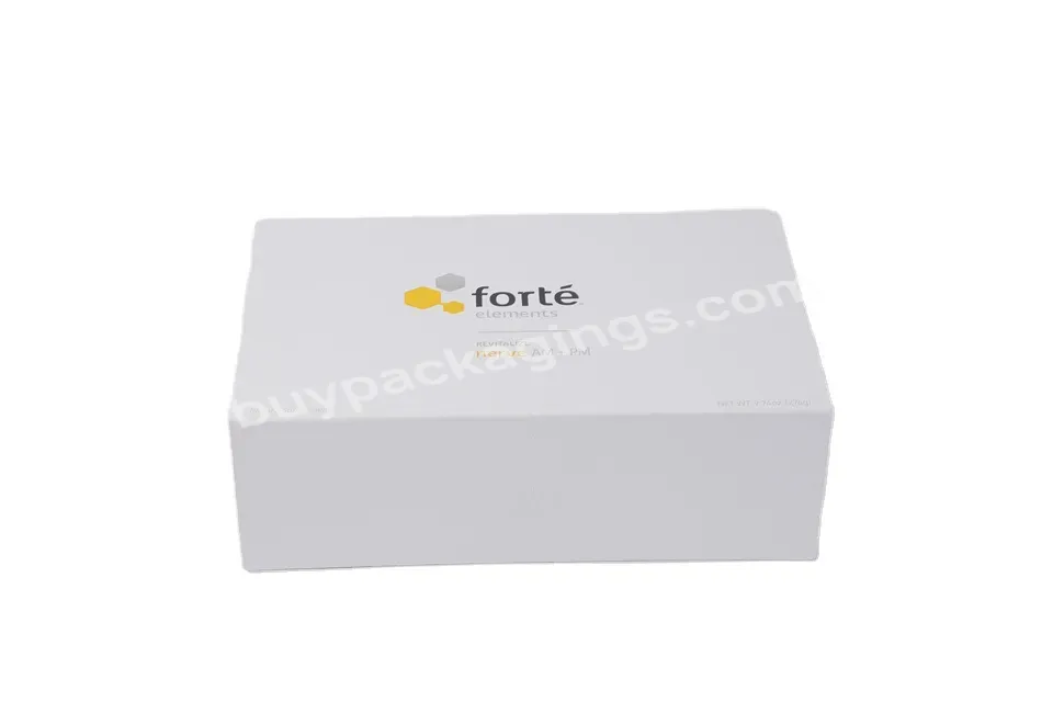 Luxury Eco Friendly Custom Book Shape Hard Flip Top White Small Folding Paper Box Magnetic Gift Box