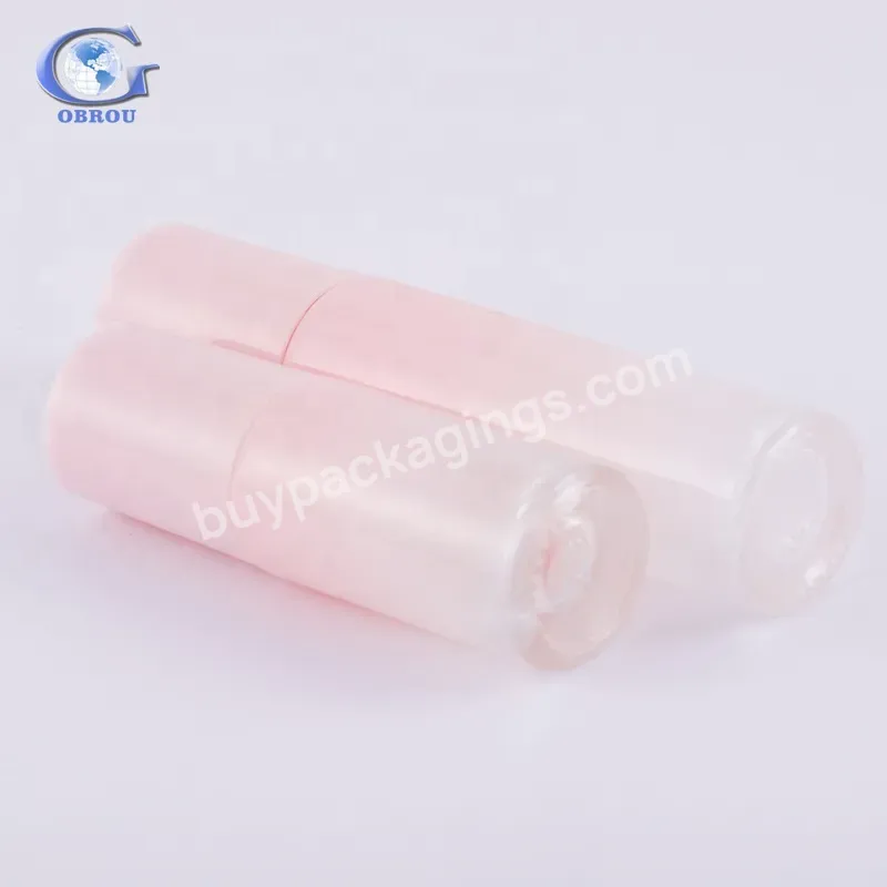 Luxury Elegant Pink Glass Packaging Set Skincare Cosmetic Containers Empty 10ml Essential Oil Glass Roller Bottles