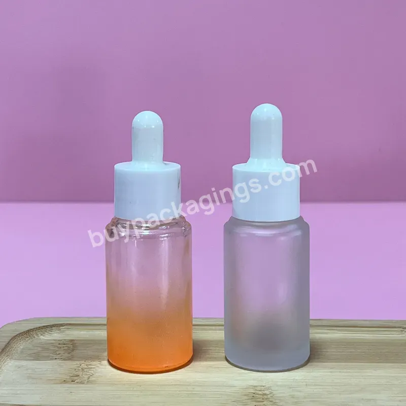 Luxury Empty 50ml Frosted Glass Face Oil Serum Bottle Packaging 30ml 50ml Glass Pump Cosmetic Serum Oil Dropper Bottle