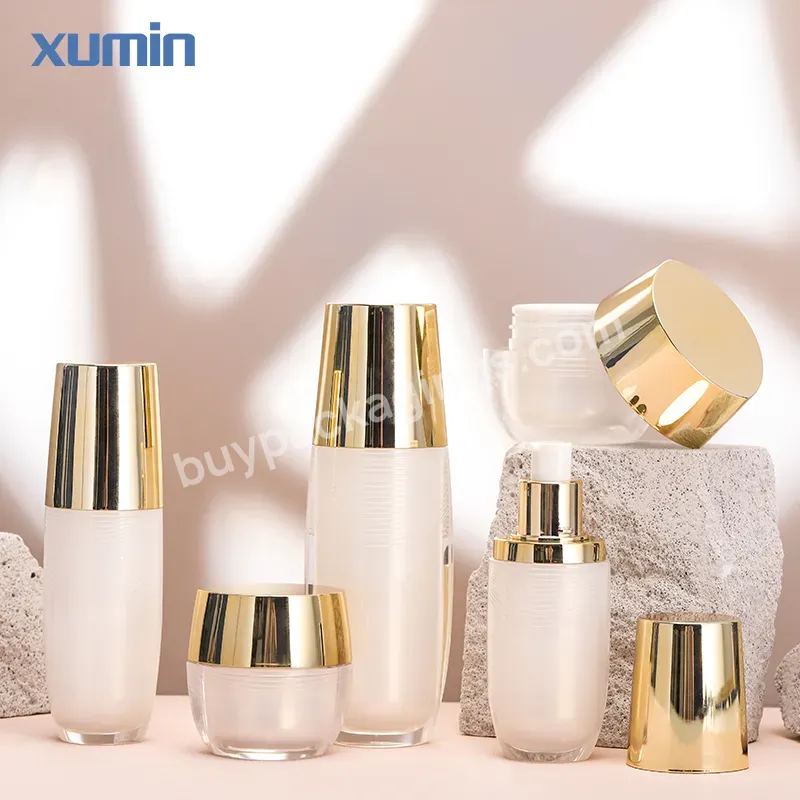 Luxury Empty Acrylic Cosmetic Jar 30g Jar 50g Plastic Bottle 60ml Luxury 30ml 100ml Empty Bottles And Jars Cosmetic Packaging