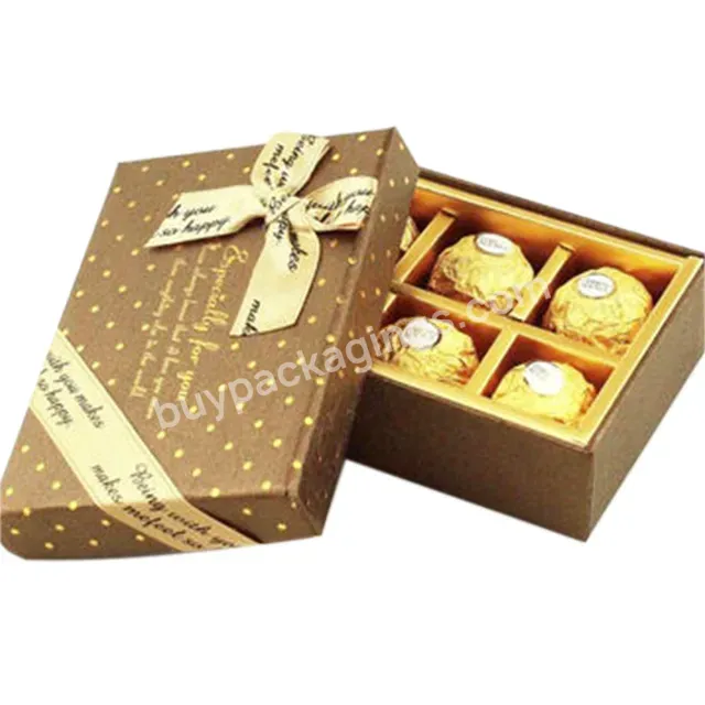 Luxury Empty Chocolate Gift Boxes With Paper Divider