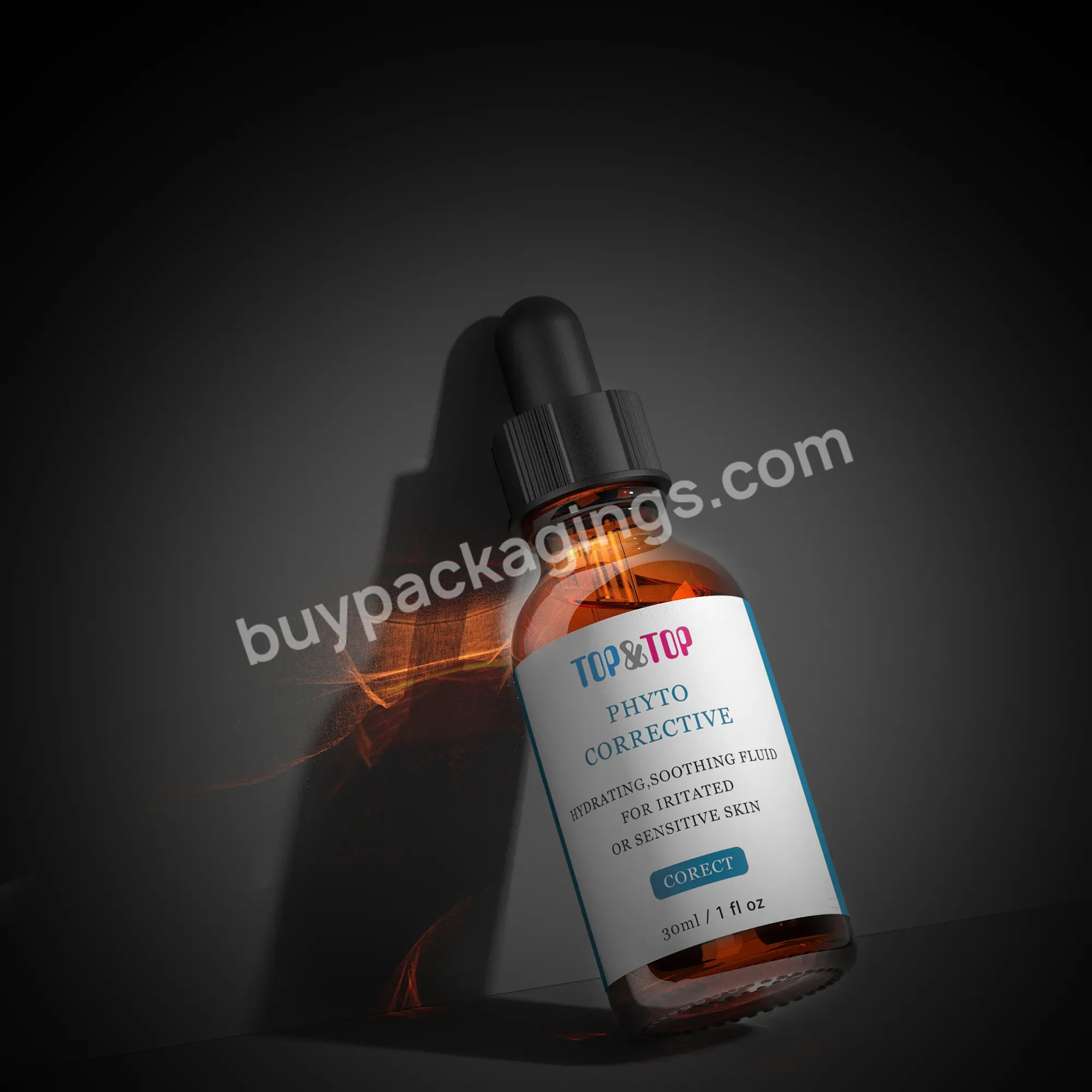 Luxury Empty Face Oil Serum Essential Oil Packaging 5ml 10ml 15ml 30ml 50ml Glass Cosmetic Serum Oil Dropper Bottle