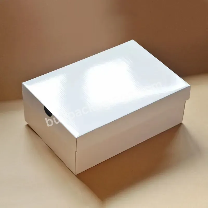 Luxury Empty Hard Cardboard Paper Shoe Packaging Box