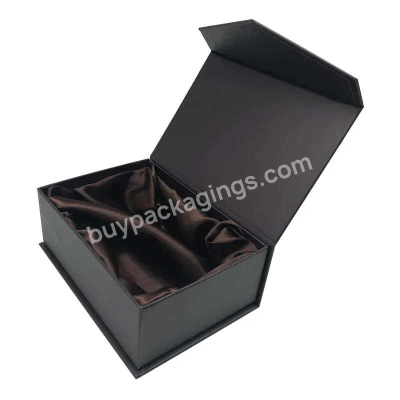 Luxury Essential Oil Magnetic Lid Box With Satin Lining Cosmetics Gift Box With Silk Insert Beauty Makeup Watch Perfume Packing