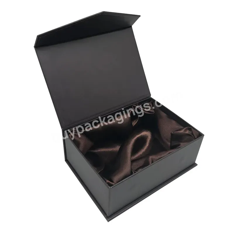 Luxury Essential Oil Magnetic Lid Box With Satin Lining Cosmetics Gift Box With Silk Insert Beauty Makeup Watch Perfume Packing