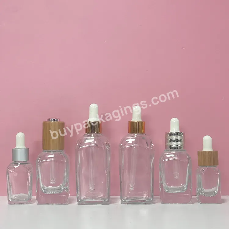 Luxury Essential Oil Packaging 15ml 30ml 50ml 100ml Cosmetic Eye Dark Brown Serum Glass Dropper Bottle