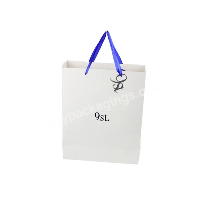 luxury fancy closed twisted paper shopping bag of 6 x 12 teclas shopping bag