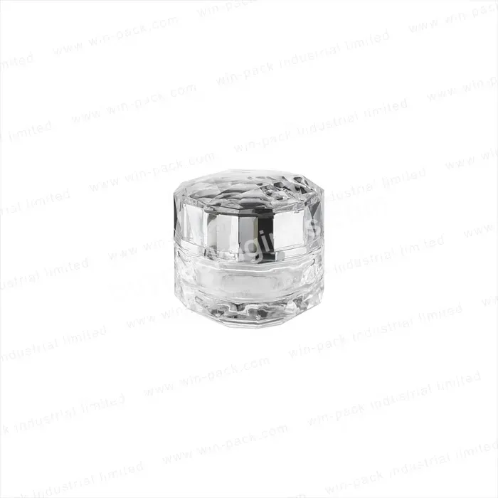 Luxury Fancy Diamond New Design Cosmetic Glass Cream Jar 50g Cosmetics Packaging Wholesales