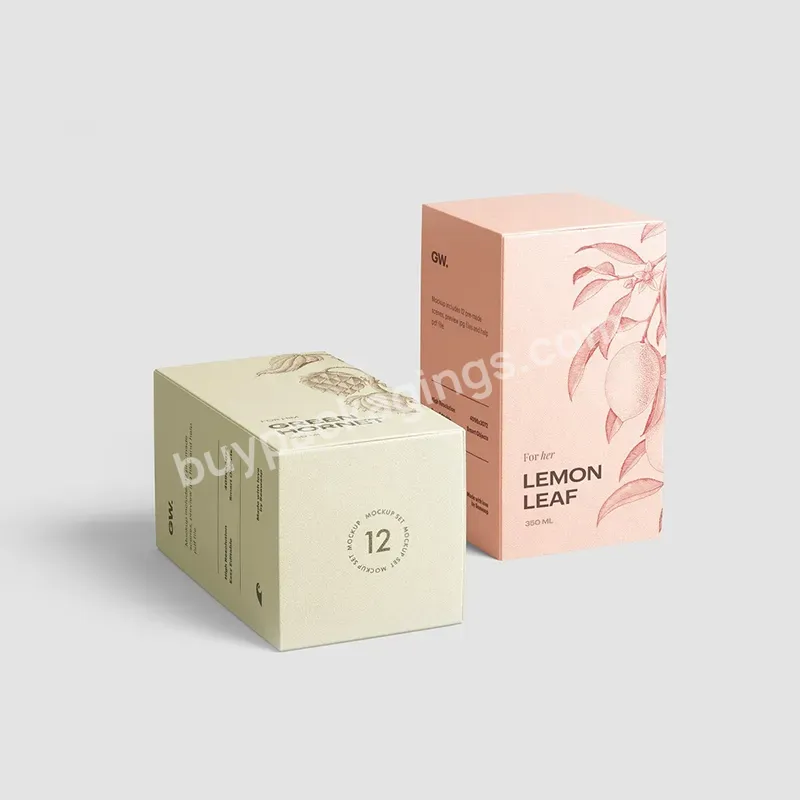 Luxury Foldable Paper Packaging Perfume Packaging Custom Gift Oil Cosmetics Paper Boxes