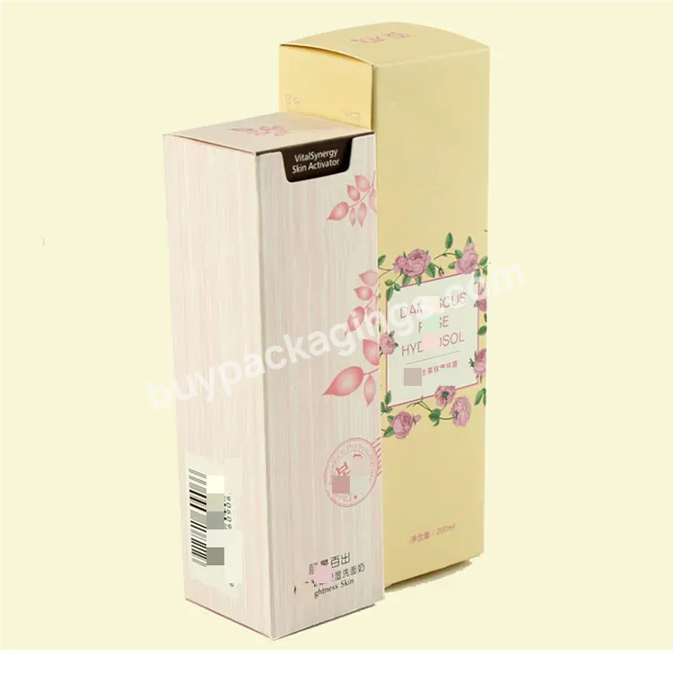 Luxury Folding Serum Boxes Cosmetic Skin Care Paper Body Serum Paper Boxes